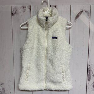 Patagonia Women’s Los Gatos Vest Medium White Full Zip EUC